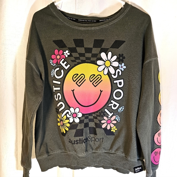 2/$20 Justice Sport XL 16/18 Sweatshirt - Picture 8 of 8